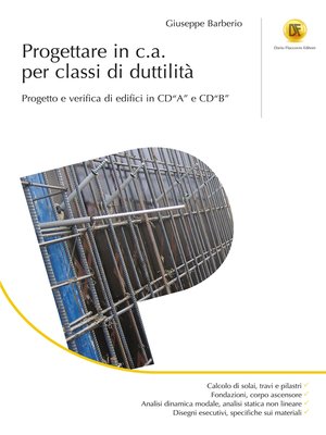 cover image of Progettare in c.a. per classi di duttilità